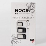 Set adaptor 3 in 1 Micro Sim si Nano Sim la Sim normal + cheita