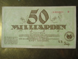 50 Milliarden mark 1923 Germania, notgeld Gutschein 50 miliarde marci
