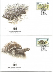 !!! SEYCHELLES - LOT 2 FDC TESTOASE 1987 foto