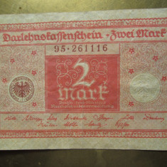 2 mark 1920 Germania, bancnota 2 marci germane 261116