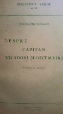 C-TIN PAPANACE DESPRE CAPITAN NICADORI SI DECEMVIRI 1963 46 PAG MISCAREA LEGIONARA LEGIONAR LEGIONARI GARDA DE FIER LEGIUNEA ARHANGHELUL MIHAIL foto