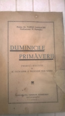 DUMINICILE PRIMAVERII -PROTOS VASILE VASILACHE AN 1943 foto