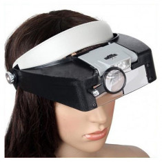 Led headband magnifier SAPCA LUPA CEASORNICAR LUPA Ochelari 10X Lumina LED foto