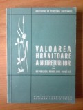 E0 Valoarea Hranitoare A Nutreturilor Din Republica Populara Romina/Romana