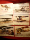 Set 12 +3 Ilustrate - Avioane Cehoslovacia - Muzeul Aviatiei Cehe