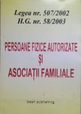 PERSOANE FIZICE AUTORIZATE SI ASOCIATII FAMILIALE