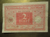 2 mark 1920 Germania, bancnota 2 marci germane 165444