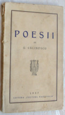 (GEORGE) G. CALINESCU - POESII (editia princeps, 1937) [exemplarul 140] foto