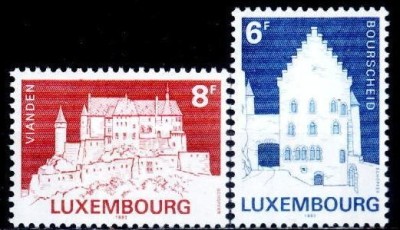 Luxemburg 1982 - cat.nr.1008-9 neuzat,oerfecta stare (s3) foto