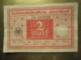 2 mark 1920 Germania, bancnota 2 marci germane 400938