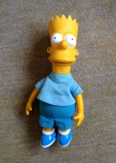 Jucarie papusa Bart Simpson 1990, 28cm, cauciuc si material textil, stantat foto