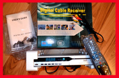 LICHIDAREE--Programe tv-Receptor cablu digital---NOU--Digital CABLE Receiver foto