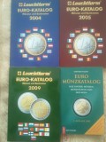 Lot 4 cataloage euro Leuchtturm Euro-Katalog 2002-2004-2005-2009, 100 roni lotul, Europa