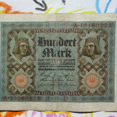 100 mark 1920 Germania ,marci germane / seria 13180223