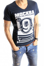 Tricou tip ZARA - tricou barbati - tricou slim fit - tricou fashion - 4225 foto