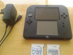 Vand consola nintendo 2DS , incarcator, 2 jocuri 3DS - Mario Kart 7 si Frozen foto