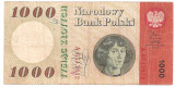 POLONIA 1000 ZLOTYCH ZLOTI 1965 F