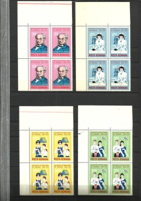 ROMANIA 1976--CRUCEA ROSIE IN BLOC DE 4 MNH foto