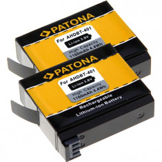 PATONA | 2 Acumulatori compatibili GoPro Hero 4 AHDBT-401 AHDBT-401 | 1160mAh foto