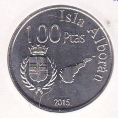 bnk mnd Alboran Island 100 pesetas 2015 unc - corabie