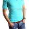 Tricou Lacoste vernil - tricou barbati - tricou slim fit - 4192