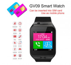 Ceas Smartwatch GV09 BT Functie Telefon SIM Video/Foto Touch Screen Android foto