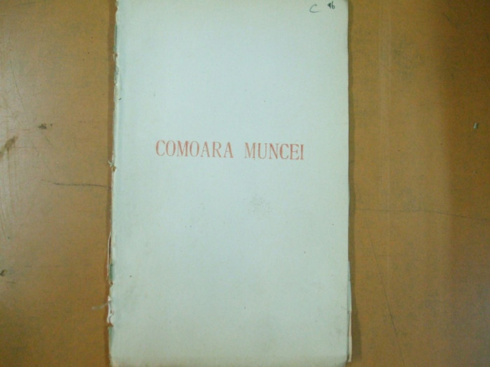 Comoara muncii societate economie statut Bucuresti 1903