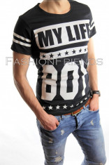 Tricou tip ZARA - tricou barbati - tricou slim fit - tricou fashion - cod 4246 foto