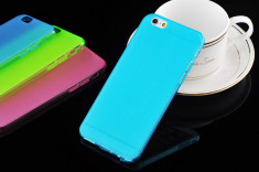 Husa iPhone 6 iDr FrostedSilicon Albastra - - - 30 Ron foto