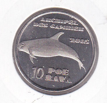 bnk mnd Gambier Island 10 poe rava 2015 unc fauna