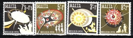 Malta 1974 - cat.nr.496-9 neuzat,perfecta stare