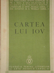 CARTEA LUI IOV 1935 foto