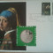 FDC Plic+moneda Johannes Vermeer 1 III-2 VI 1996 EcuBrief, 50 roni(taxe incluse)