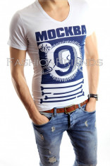 Tricou tip ZARA - tricou barbati - tricou slim fit - tricou fashion - 4226 foto