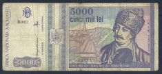 ROMANIA 5000 5.000 LEI 1993 [5] foto