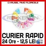 SET CARUSEL FIMO - MODEL CU FLORI - DECORATIUNI UNGHII NAIL ART