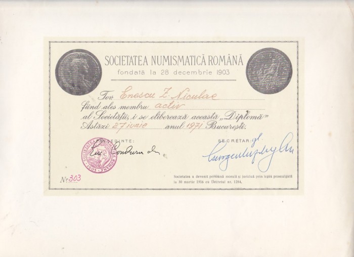 bnk div - Lot 4 diplome expozitii numismatice