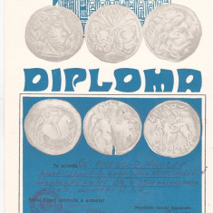 bnk div - Lot 6 diplome expozitii numismatice