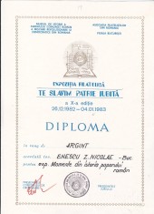 bnk fil - Lot 6 diplome expozitii filatelice - AFR Bucuresti