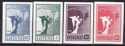 Lituania 1990 - cat.nr.390-3 neuzat,perfecta stare foto