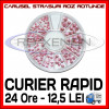 SET CARUSEL STRASURI - MODELE ROZ ROTUNDE - DECORATIUNI UNGHII MANICHIURA GEL UV, Sina