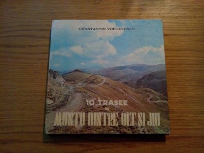 10 TRASEE IN MUNTII DINTRE OLT SI JIU - Constantin Voiciulescu - 1983, 168 p. foto