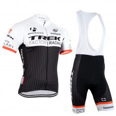 echipament ciclism complet trek factory racing 2015 set pantaloni si tricou nou foto