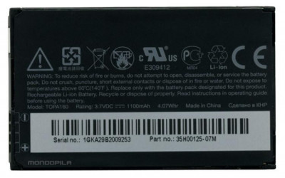 ACUMULATOR HTC Smart Touch Diamond2 BA S360 TOPA160 nou original foto