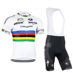 echipament ciclism complet etixx quick step world champion set nou tricou foto