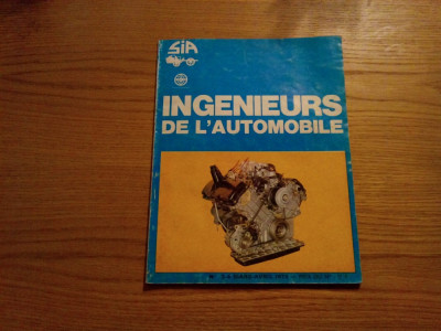 INGENIEURS DE L`AUTOMOBILE - Revue S.I.A. - nr. 3-4 mars-avril 1975 foto