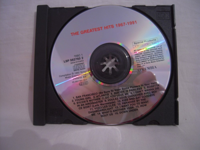 Vand cd The Greatest Hits 1967-1991 ,original,fara coperta.