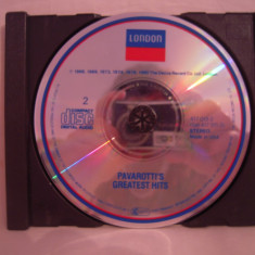 Vand CD PavarottI - Greatest Hits, Disc 2, original, fara coperta