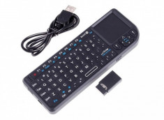 Mini Tastatura Wireless Rii Mini PC PS3 PS 3 Xbox 360 Keyboard Touchpad QWERT foto