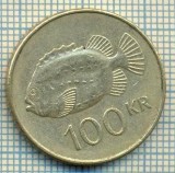 5306 MONEDA - ISLANDA - 100 KRONUR - 2001 -starea care se vede